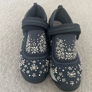 Embellished Black Sneakers